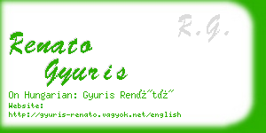 renato gyuris business card